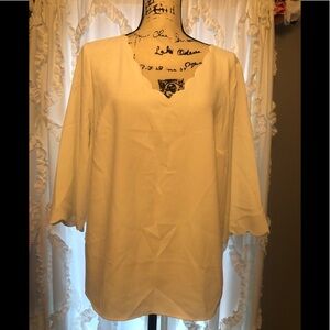 H&M White Top size large​